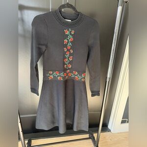 Sandro dress with embroidery